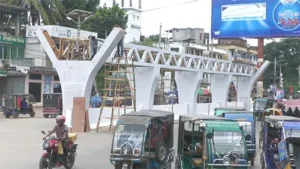 ঝিনাইদহে পদ্মা সেতুর আদলে প্রতিকী পদ্মা সেতু