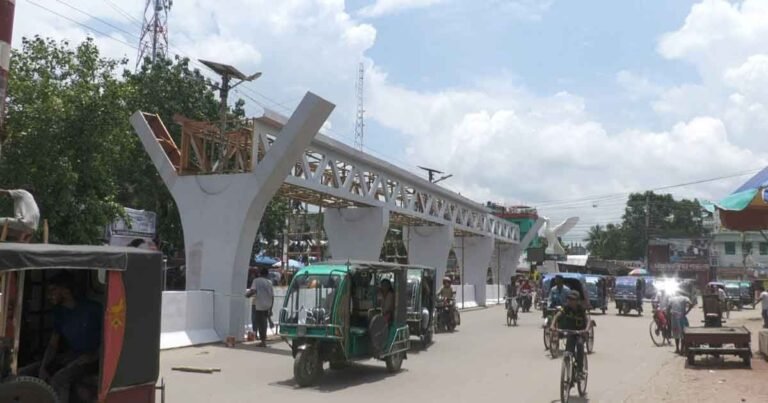 ঝিনাইদহে পদ্মা সেতুর আদলে প্রতিকী পদ্মা সেতু