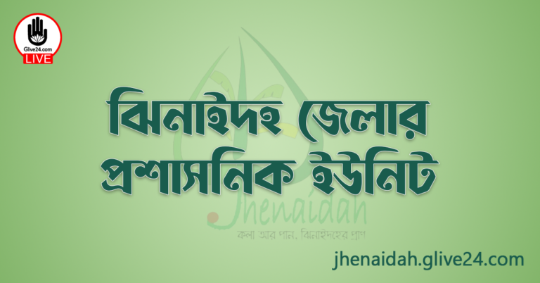 ঝিনাইদহ জেলার প্রশাসনিক ইউনিট